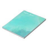 Bloc-notes Turquoise Watercolor (Tourné)