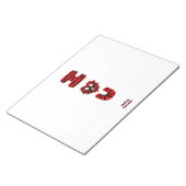 Bloc-notes U flou (27,9 cm x 21,6 cm) (Incliné)