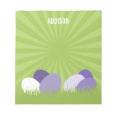 Bloc-notes Ultra Violet & Vert Pâques (Devant)