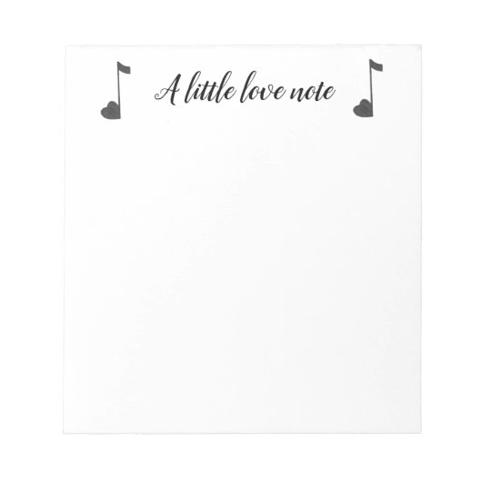 Bloc-notes Un peu amoureux (Devant)