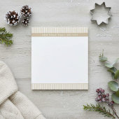 Bloc-notes uni et rayé beige clair Moderne