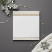 Bloc-notes uni et rayé beige clair Moderne