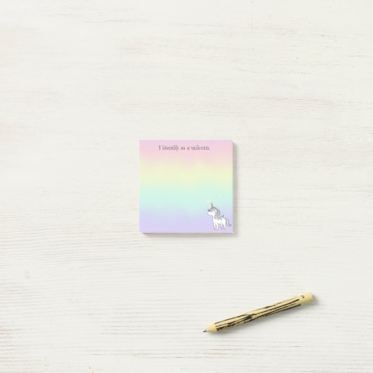 Bloc-notes Unicorn 3 x 3 Post-It (Sur un bureau)