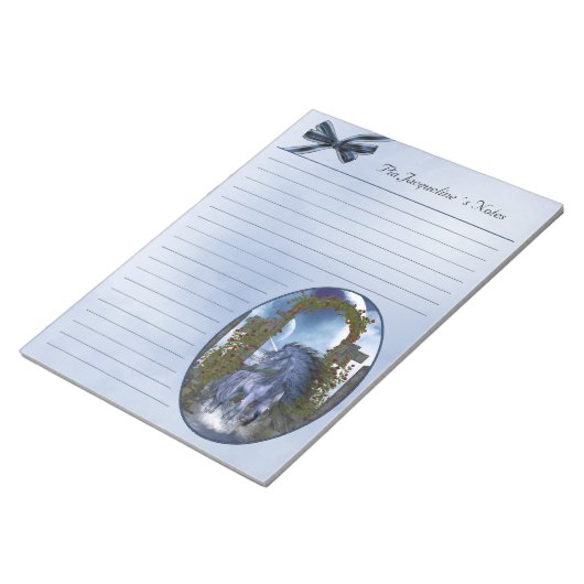 Bloc-notes Unicorne 1 bleu 11x8,5 (Incliné)
