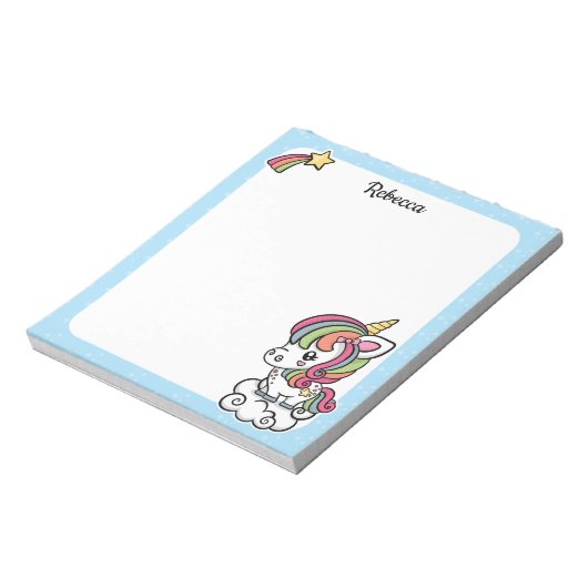 Bloc-notes Unicorne mignon (Tourné)