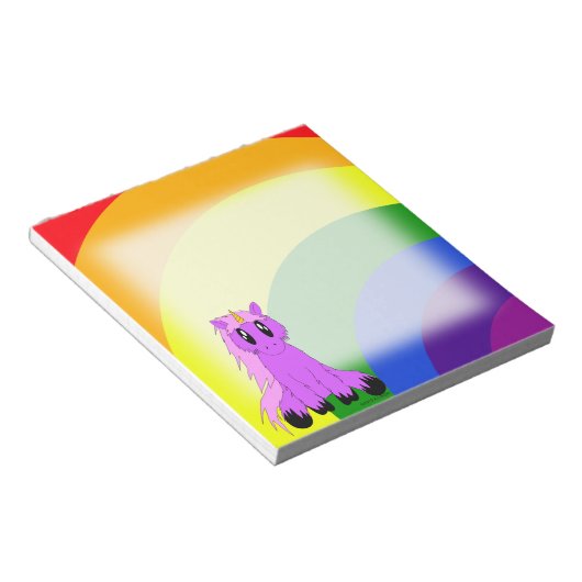 Bloc-notes Unicorne (rose) (Incliné)