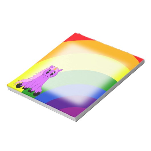 Bloc-notes Unicorne (rose) (Tourné)