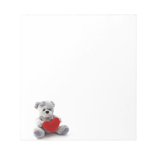 Bloc-notes Valentine Teddy Bear (Devant)
