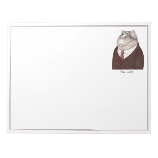 Bloc-notes VALET CAT 11x8.5 (Devant)