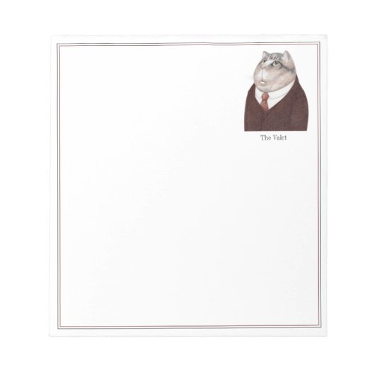 Bloc-notes VALET CAT 5.5x6 (Devant)