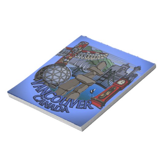 Bloc-notes Vancouver Souvenir des monuments de Van (Tourné)