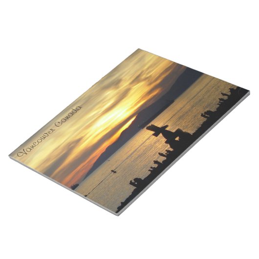 Bloc-notes Vancouver Souvenir des monuments de Van (Incliné)