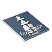 Bloc-notes Vancouver Souvenir des monuments de Van (Incliné)