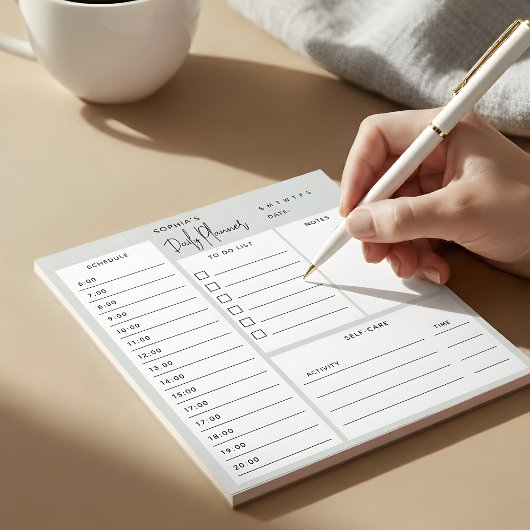 Bloc-notes vert à écran lumineux à lecture quotidi