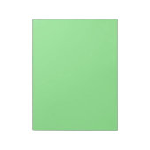 Bloc-notes vert clair frais pour les notes quotidi (Tourné)