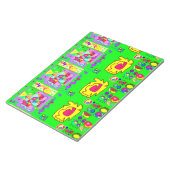 Bloc-notes vert clair multimotif (Incliné)