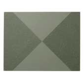 Bloc-notes vert mousse diamant fractionné - person (Devant)