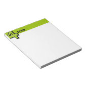 Bloc-notes vert numéro 4 (Incliné)
