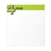 Bloc-notes vert numéro 4 (Devant)