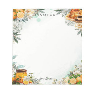 Bloc-notes vierge Petit déjeuner au lit