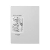 Bloc-notes vintage Alice au pays des merveilles (Tourné)