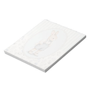 Bloc-notes Vintage Bunny Boy, Écriture de lapin fl