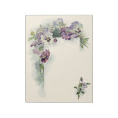 Bloc-notes vintage pourpre (Tourné)