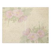 Bloc-notes vintage rose sauvage (Devant)