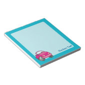 Bloc-notes voiture dessin animé rose (Incliné)