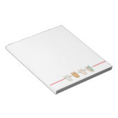 Bloc-notes volant 4 Chouettes pastel (Incliné)