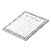 Bloc-notes Waval Minimal Script Habit Tracker (Tourné)
