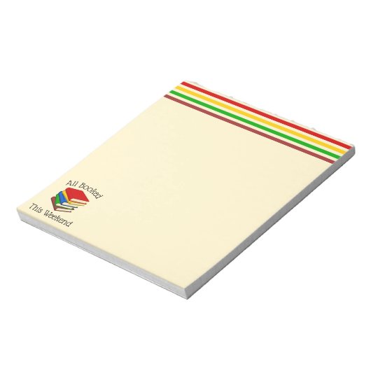 Bloc-notes Weekend pour les amateurs de livres (Tourné)