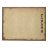 Bloc-notes Western Vintage (Devant)