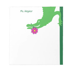 Bloc-notes Whimsical de Mme Alligator