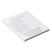 Bloc-notes Word Scratch Pad - Blanc (Incliné)