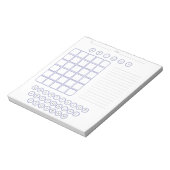 Bloc-notes Word Scratch Pad - Blanc (Tourné)