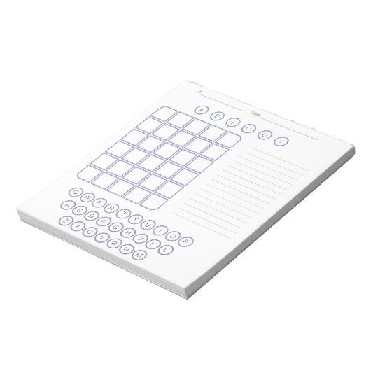 Bloc-notes Word Scratch Pad - Blanc (Tourné)