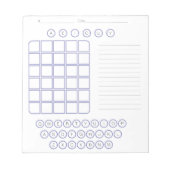 Bloc-notes Word Scratch Pad - Blanc (Devant)