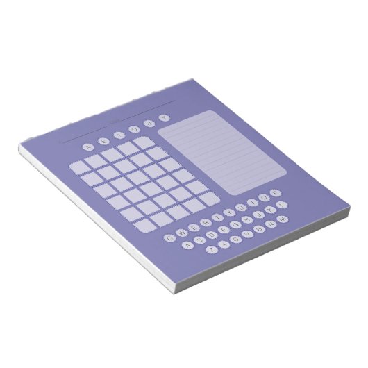 Bloc-notes Word Scratch Pad - Lavender (Incliné)