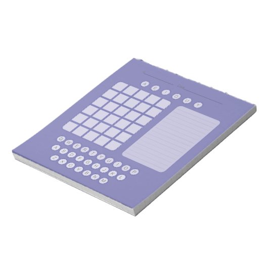 Bloc-notes Word Scratch Pad - Lavender (Tourné)