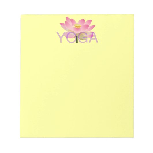 Bloc-notes Yoga Lotus (Devant)