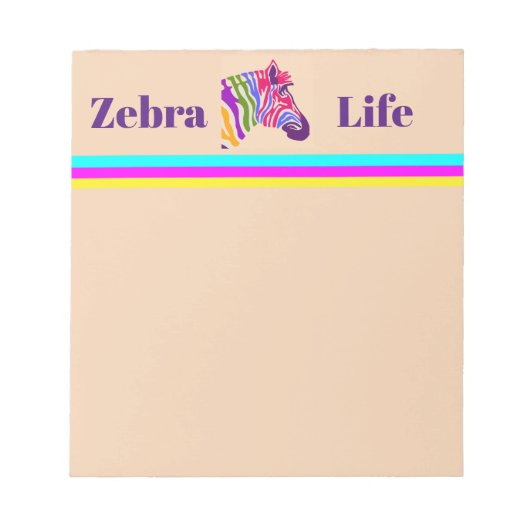 Bloc-notes Zebra (Devant)