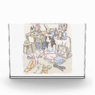 BLOC PHOTO さ む ご に じ 作 業 机 の あ る 靴 下