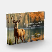 Bloc Photo 12 points Buck à l'automne 5 lignes (Gauche)