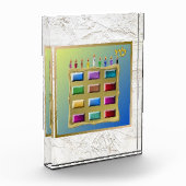 Bloc Photo 12 Tribus d'Israël Lévi Art bloc acrylique (Gauche)