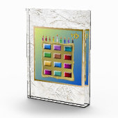 Bloc Photo 12 Tribus d'Israël Lévi Art bloc acrylique (Droite)