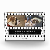 Bloc Photo 1Noël Ensemble Deux Chiens Paw 2 (Devant)