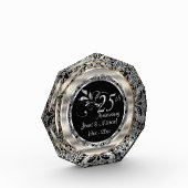 Bloc Photo 25e anniversaire du Mariage Silver Paisley (Gauche)