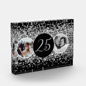 Bloc Photo 2 Photo Anniversaire du Mariage Argent (Gauche)