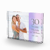 Bloc Photo 30e anniversaire de Mariage Elegant Pearl (Droite)